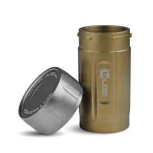 EDC120TG Ruggedized Adventure-Travel Storage Container, 120 CC, Zytel, Tan Body, Gray Cap