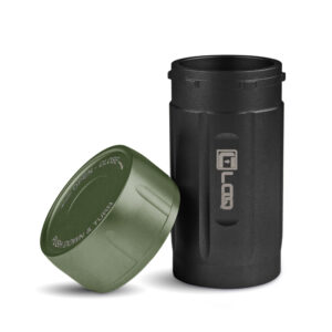 EDC120BGN Ruggedized Adventure-Travel Storage Container, 120 CC, Zytel, Black Body, Green Cap